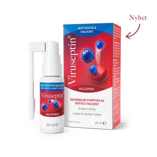 Viruseptin® Halsspray mot hosta och halsont